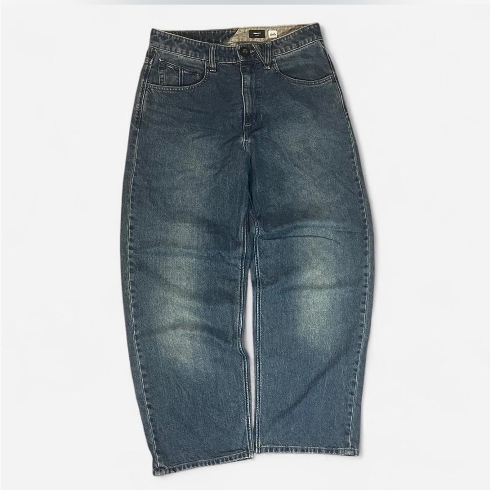 Volcom Men's Relaxed Denim Jeans - Dark Blue